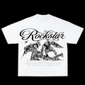 Rockstar White Boxy Tee