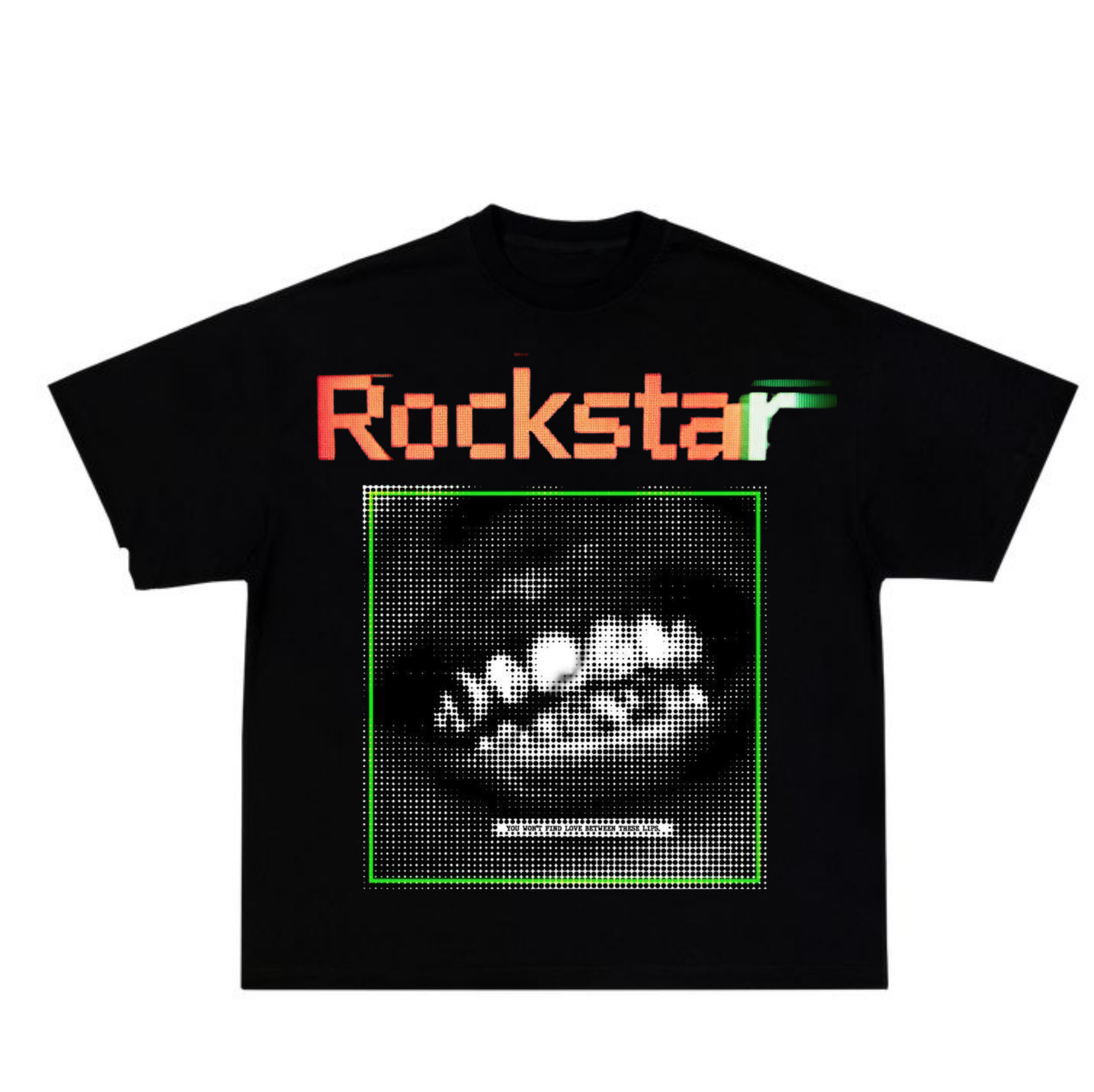 Rockstar Black Boxy Tee